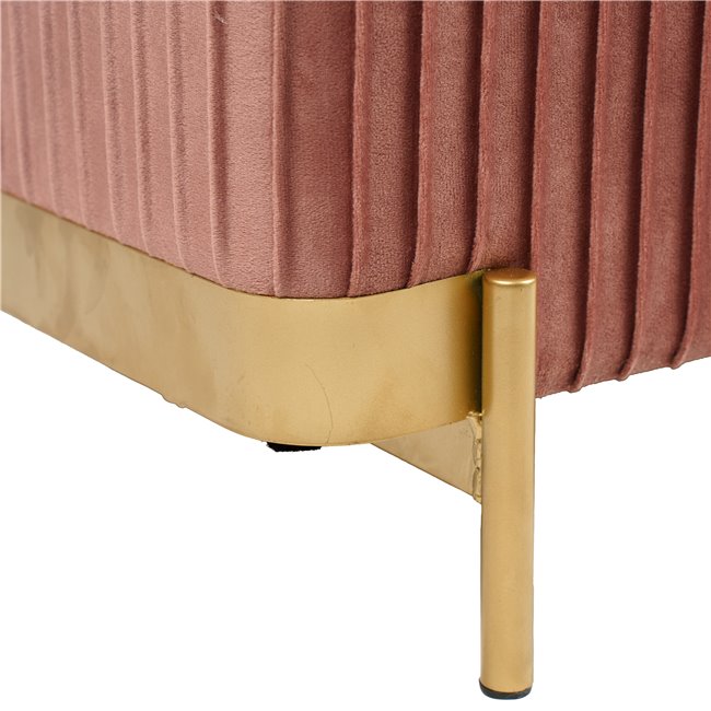 Пуф с ящиком для хранения Calanna S, mauve, бархатный, H32x40x40cm