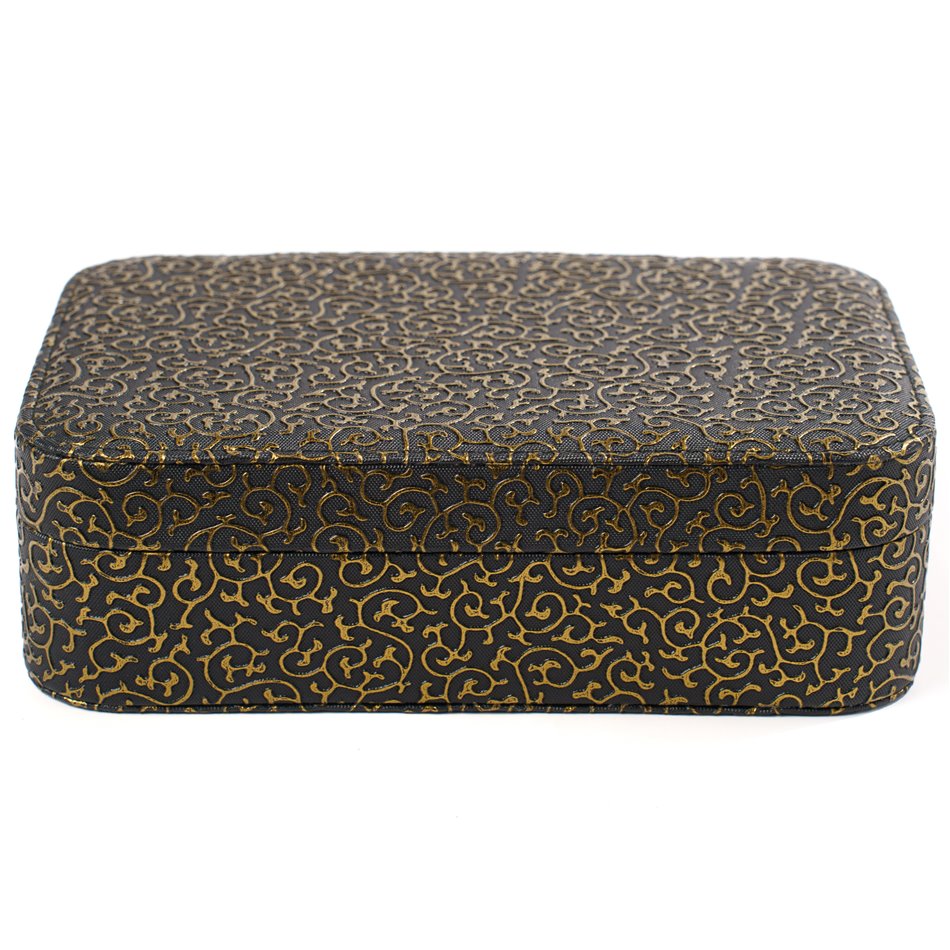 Jewelry Box Callera, black/golden color, 22x15x6cm