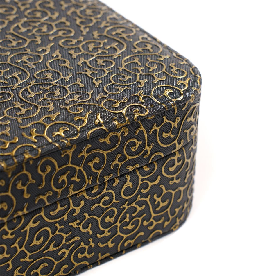 Jewelry Box Callera, black/golden color, 22x15x6cm