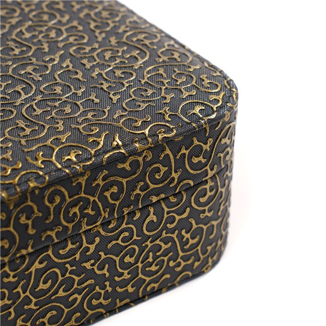 Jewelry Box Callera, black/golden color, 22x15x6cm