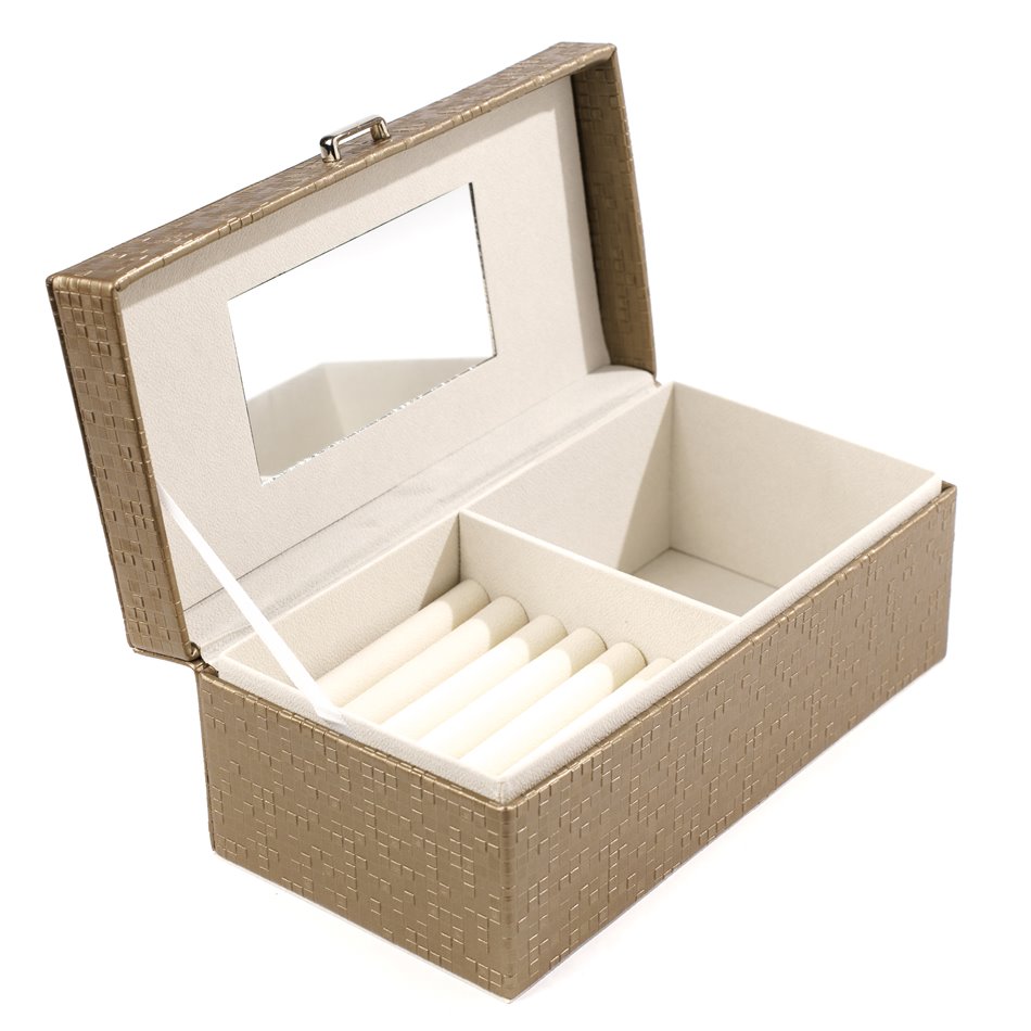 Jewelry box Callera, taupe, 25x13x10cm