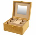 Jewelry box Calvello, golden color, 23.5x21x12cm