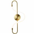 Wall lamp Modena BS, brass, H59x23x9cm, LED 10W, 3000K, 550lm