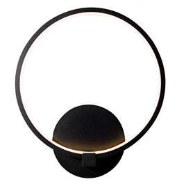 Wall  lamp Mo BL, black, H33x28x7cm, LED 12W, 3000K, 660lm