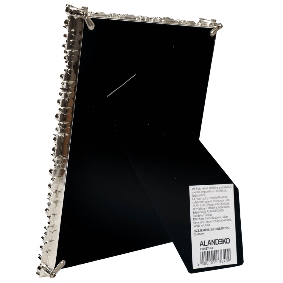 Фоторамка Madeira, серебряный цвет, металл, 13x18cm