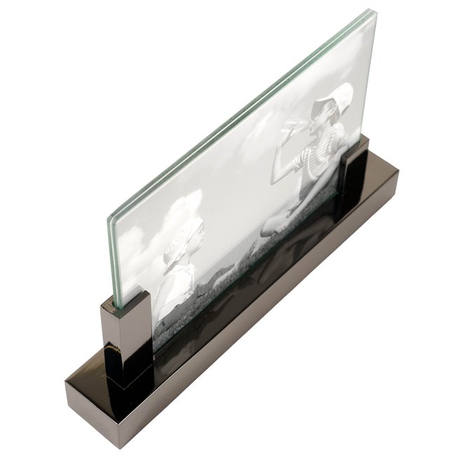 Photo frame Malme, black color, zinc, 15x10cm