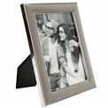 Photo frame Parton I, silver/grey velvet, 15x20cm