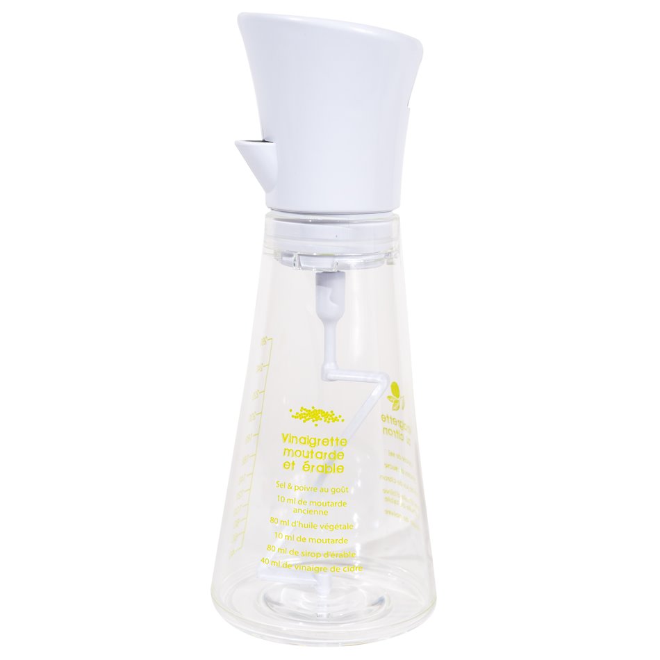 Salad dressing shaker, 0.26L, H19.5x7.5x7.5cm