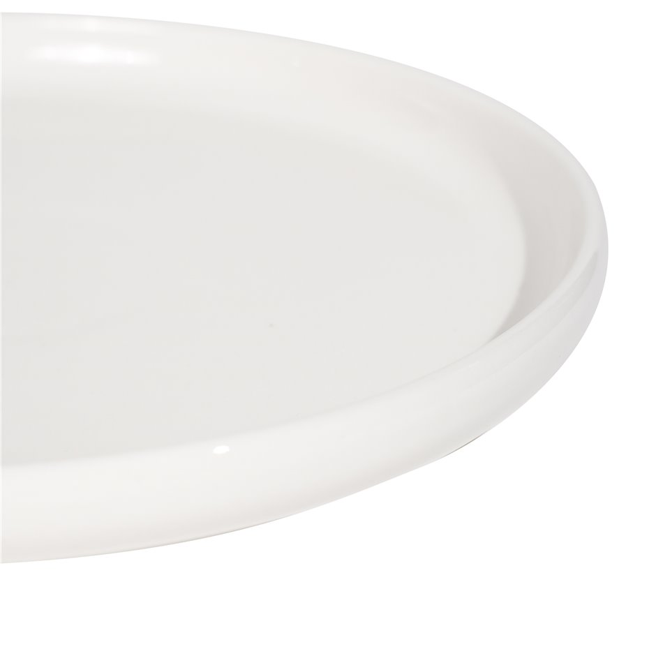 Dessert plate Nora, white, H2.5 D21cm