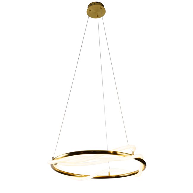 Pendant lamp Modena10, brass, H25-145cm, D60cm,LED 30W,3000K