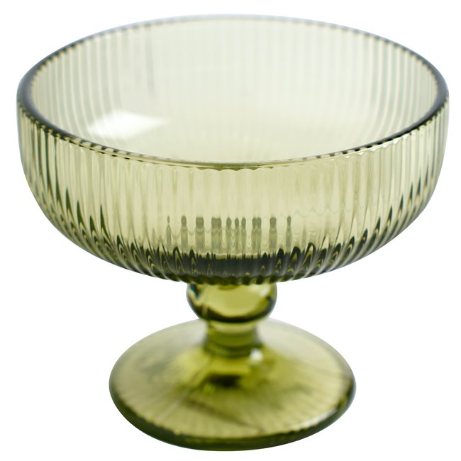 Bowl Rigano, green, 300ml, H10cm, D12cm