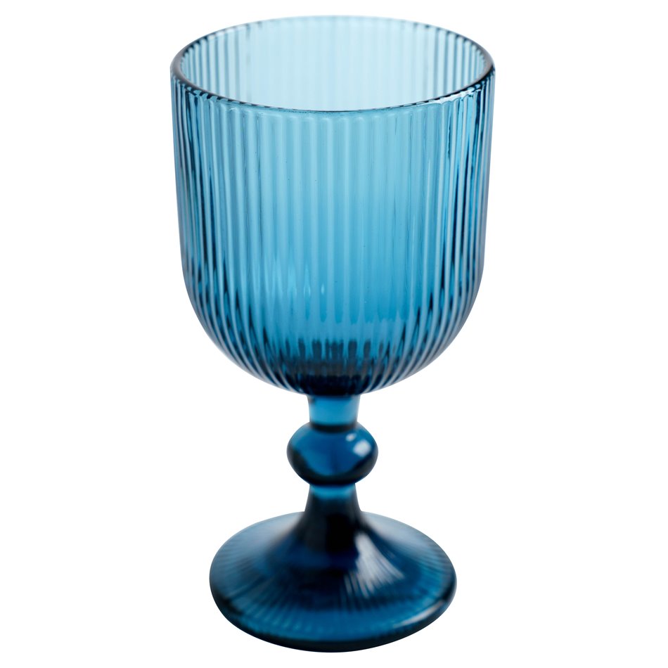 Wine glass Rigano, blue, 350ml, H16cm, D9cm