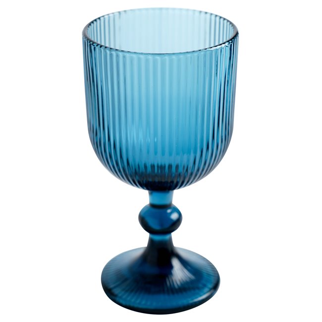 Wine glass Rigano, blue, 350ml, H16cm, D9cm