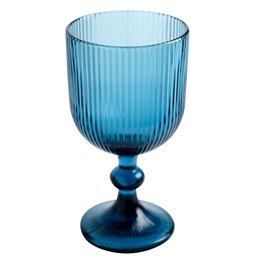 Wine glass Rigano, blue, 350ml, H16cm, D9cm