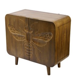 Sideboard Drone Compact, mango wood, brown,  81x38x75cm