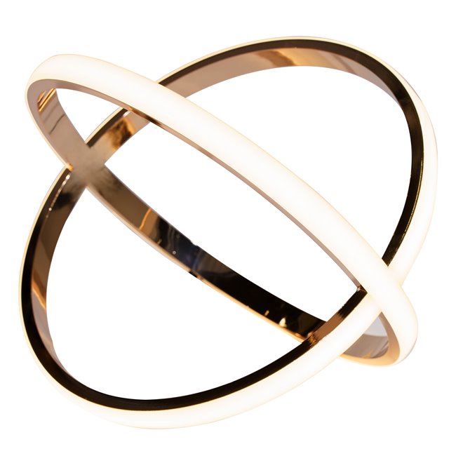 Table lamp Moja, rose gold color, H23x31x 30.7cm, LED 24W, 3000K, 1320lm