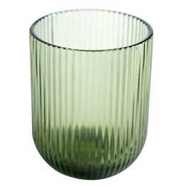 Drinking glass Rigano, green, 250ml, H9.5cm, D7.3cm