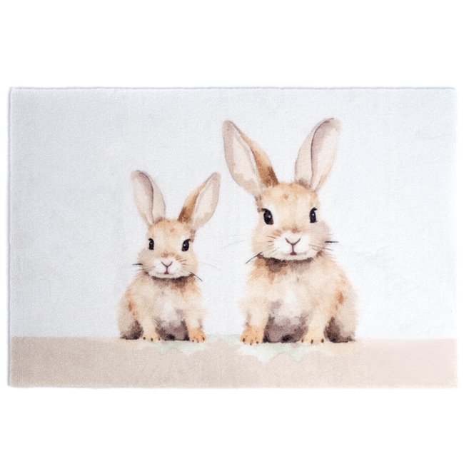 Door matt Hansi, light gray/beige, 60x40cm