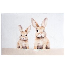 Door matt Hansi, light gray/beige, 60x40cm