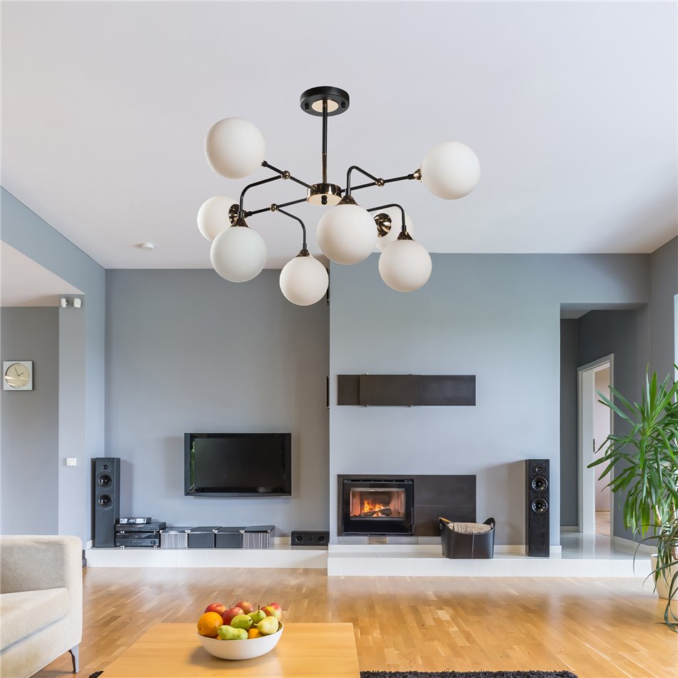 Pendant lamp Inverigo 8, G9 LED, 8x5W(MAX), H60cm, 96x96cm