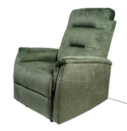 Electric recliner Oktavio, green, H90-105x78x93-156cm, seat height 59cm