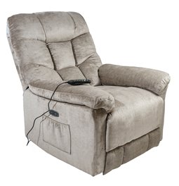 Реглайнер электрический Olando, серо-коричневый, H108-144x93x88-181cm, высота сиденья 76cm