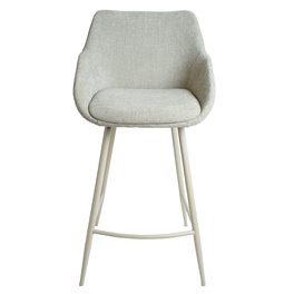 Барный стул Severin 2546-4, светло-серый, H96x54x51cm, высота сиденья 68cm