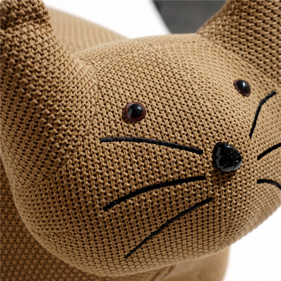 Kids bench Elephant, coffee color, H51x67x38cm, set H38cm