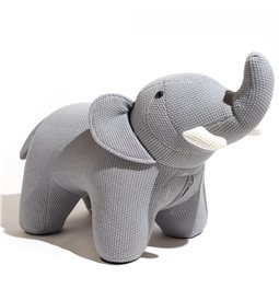 Vaikiškas suoliukas Elephant, pilkos sp, H47x80x39cm, sėdynės aukštis 39cm
