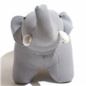 Kids bench Elephant, grey, H47x80x39cm, seat height 39cm