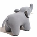 Kids bench Elephant, grey, H47x80x39cm, seat height 39cm
