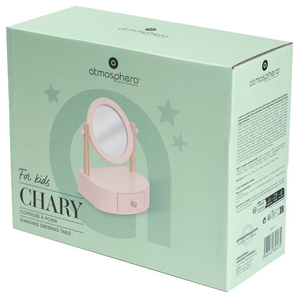 Dressing set with mirror, 22x17,5xH28cm