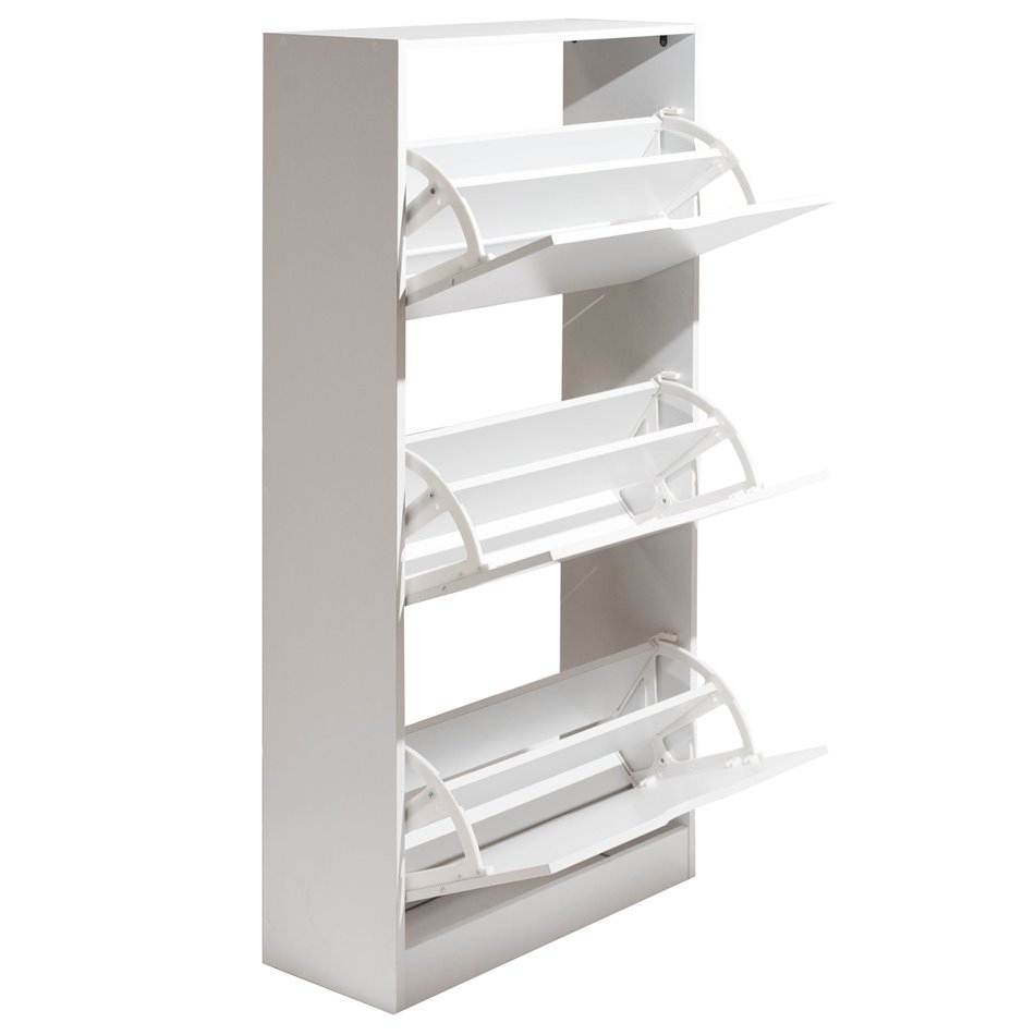 Shoe rack Chaus, white, H119.5x60x23cm