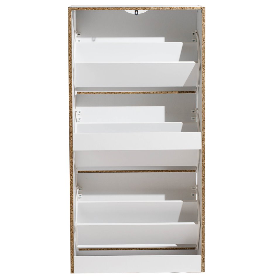 Shoe rack Chaus, white, H119.5x60x23cm