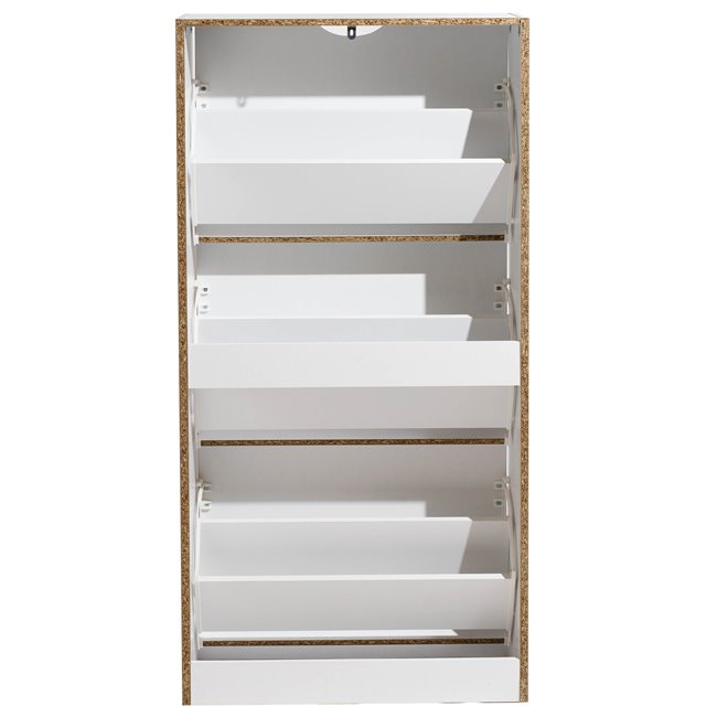 Shoe rack Chaus, white, H119.5x60x23cm