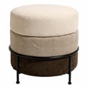 Pouf Mariola B MD, brown/beige, H45xD48cm