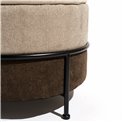 Pouf Mariola B MD, brown/beige, H45xD48cm