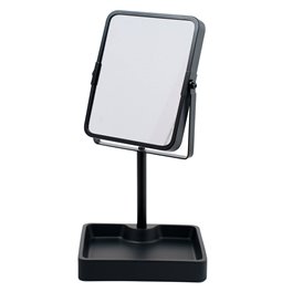 Table mirror, rotatable, black, H30x15,2x12,8cm