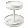 2-tier MAYAJ Fruit basket, metal, white, H31cm D30cm