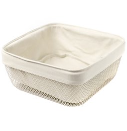 Square argi bread basket MAYAJ, beige, H11.5x25.5x25.5cm