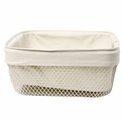 Square argi bread basket MAYAJ, beige, H11.5x25.5x25.5cm