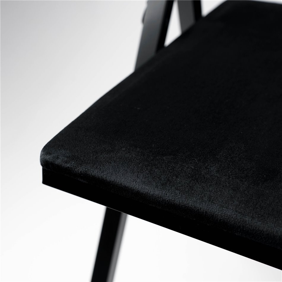 Chair SQUARE FOLD, H79x47x43cm, black, seat height 45cm