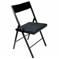 Chair SQUARE FOLD, H79x47x43cm, black, seat height 45cm