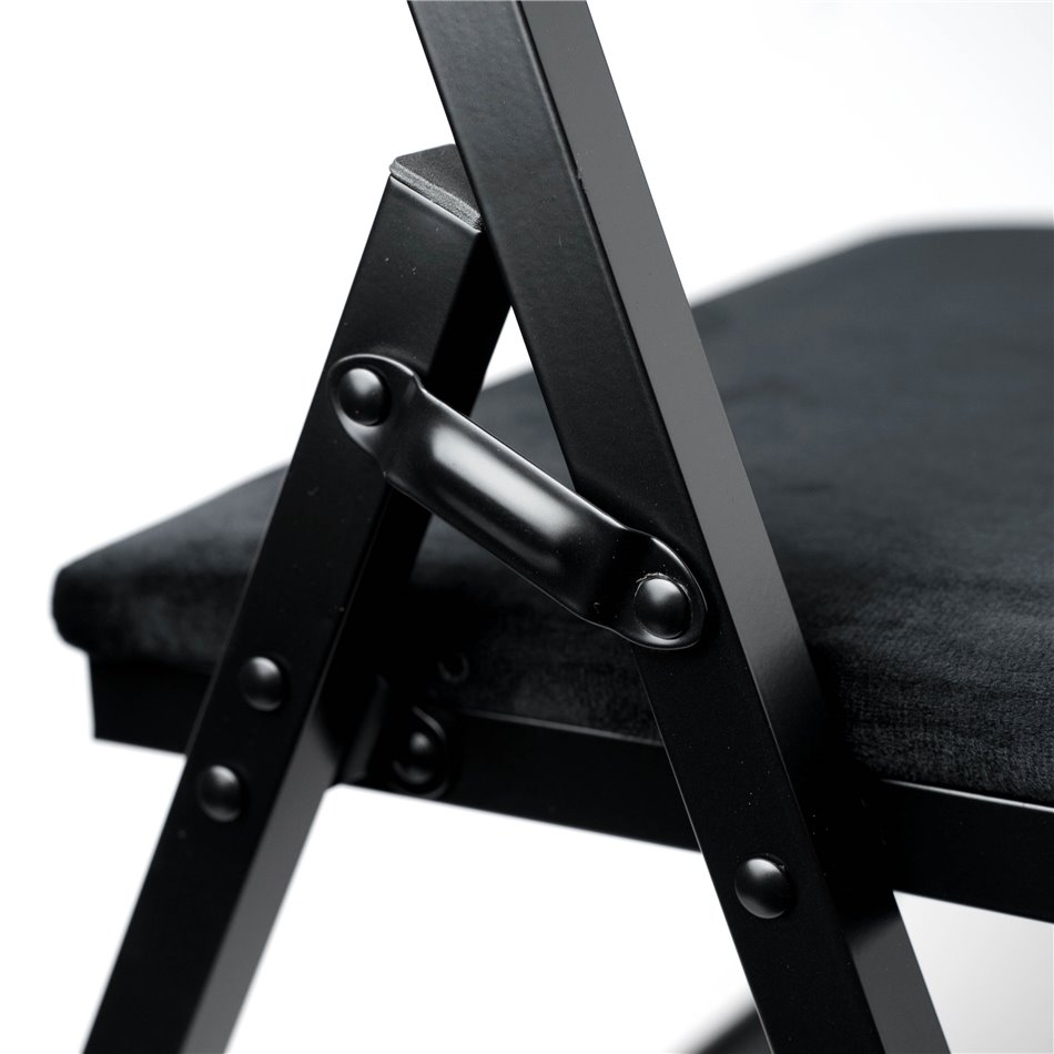 Chair SQUARE FOLD, H79x47x43cm, black, seat height 45cm