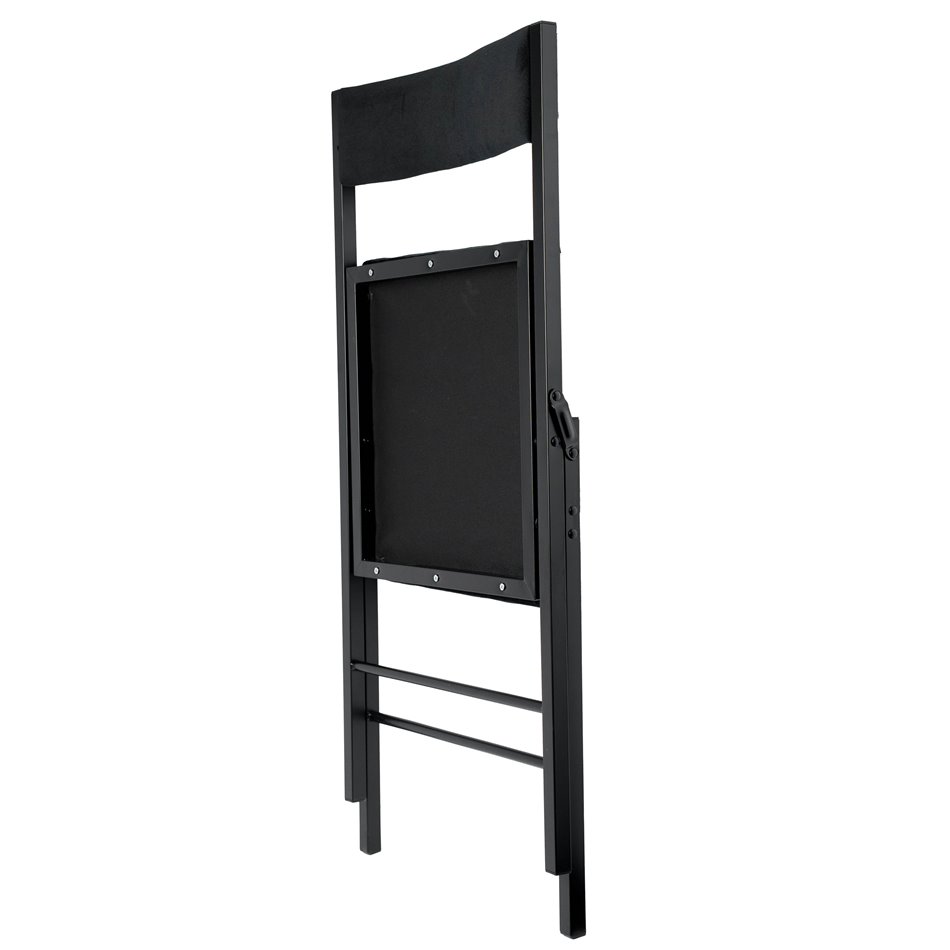 Chair SQUARE FOLD, H79x47x43cm, black, seat height 45cm