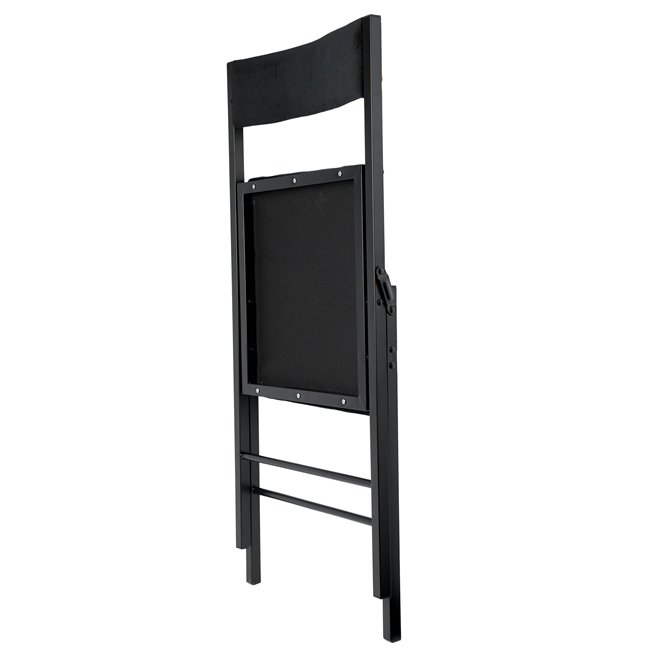 Chair SQUARE FOLD, H79x47x43cm, black, seat height 45cm