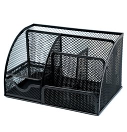 Pen pot MAYAJ, black, H13x22x14cm