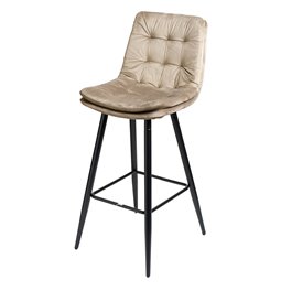 Барный стул Timolin 13, серо-коричневый, H95x62,5x47,5см, высота сиденья 77,5см