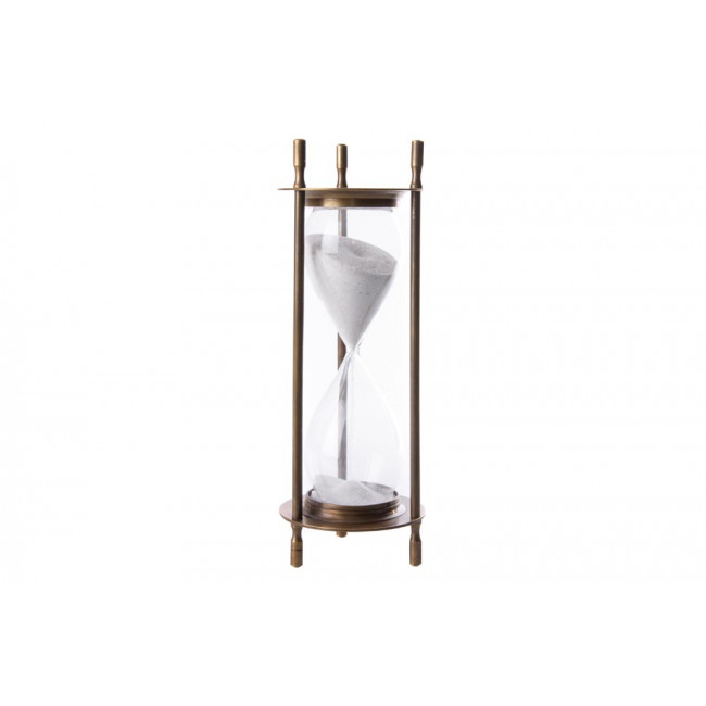 Smėlio laikrodis SANDTIMER, žalvaris, 7x7x19.5 cm