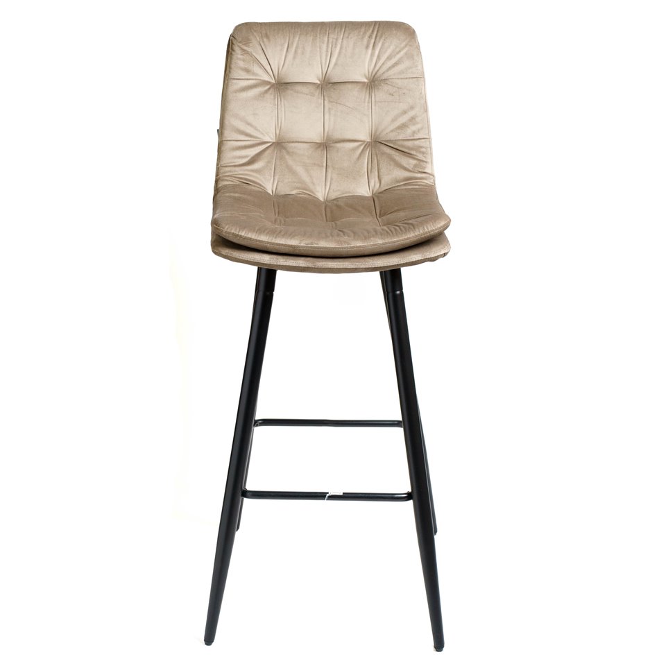 Барный стул Timolin 13, серо-коричневый, H95x62,5x47,5см, высота сиденья 77,5см